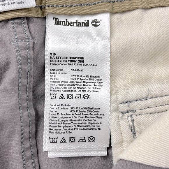 Timberland Relaxed Men’s Cargo Shorts Taupe/ Dark Tan Size‎ 38 RN#76382 - Picture 9 of 11
